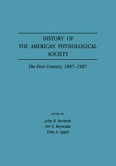 History of the American Physiological Society
