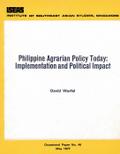 Philippine Agrarian Policy Today