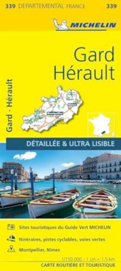 Gard, Herault - Michelin Local Map 339