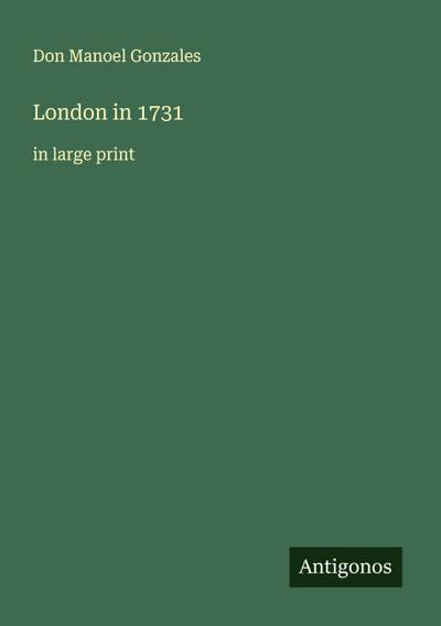 London in 1731