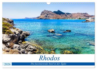 Rhodos - Die faszinierende Insel in der Ägäis (Wandkalender 2026 DIN A3 quer), CALVENDO Monatskalender