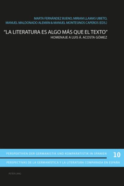 ’La literatura es algo más que el texto’