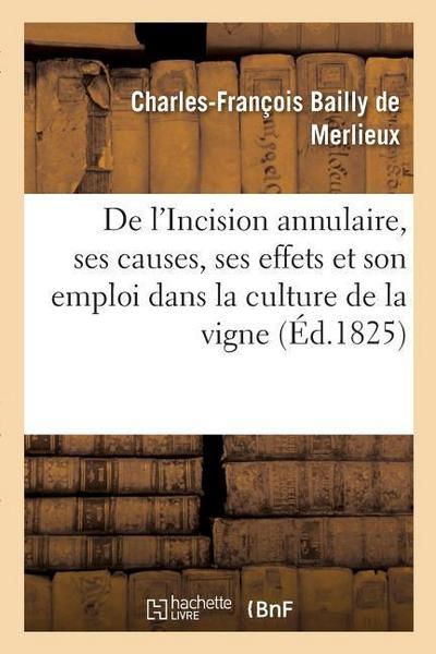 de l’Incision Annulaire, de Ses Causes, de Ses Effets Et Particulièrement de Son Emploi