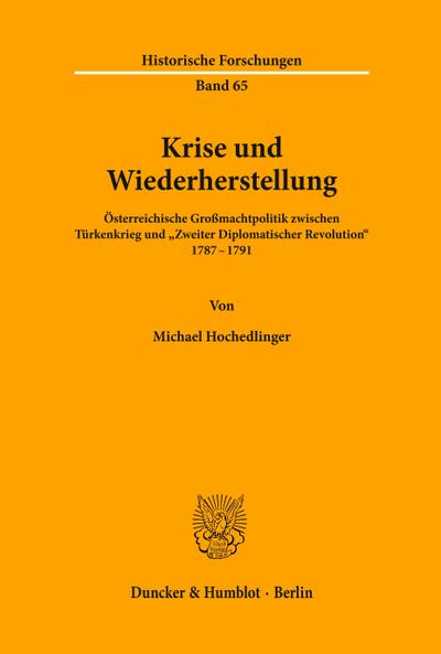 Krise und Wiederherstellung.