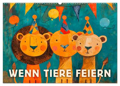 Wenn Tiere feiern (Wandkalender 2026 DIN A2 quer), CALVENDO Monatskalender