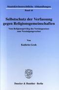 Selbstschutz der Verfassung gegen Religionsgemeins