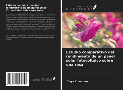 Estudio comparativo del rendimiento de un panel solar fotovoltaico sobre una rosa