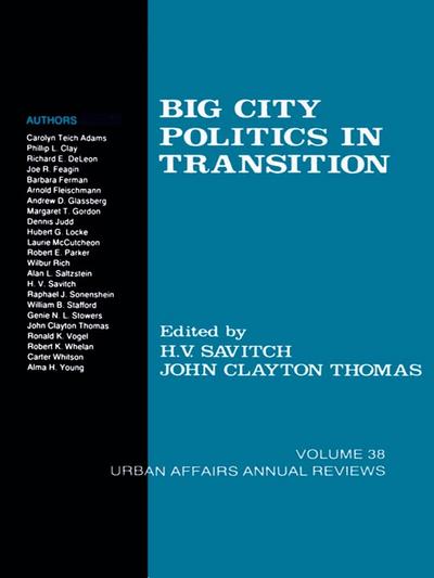 Big City Politics in Transition
