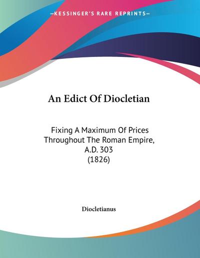 An Edict Of Diocletian