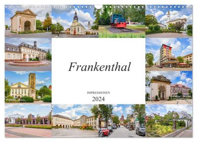 Frankenthal Impressionen (Wandkalender 2024 DIN A3 quer), CALVENDO Monatskalender