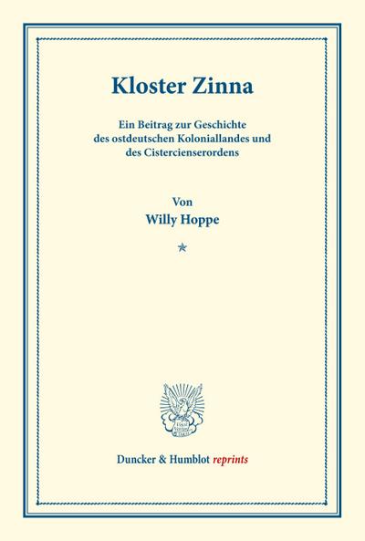 Kloster Zinna.