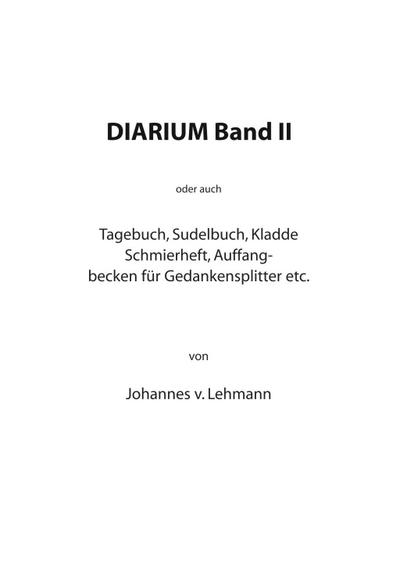 Diarium II
