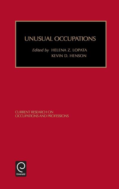 Unusual Occupations and Unusually Organized Occupations