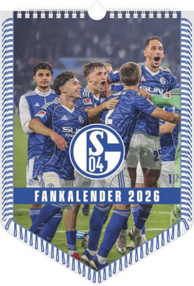 FC Schalke 04 2026 - Bannerkalender - Fan-Kalender - Fußball-Kalender - Wand-Kalender - 29,7x42 - Sport