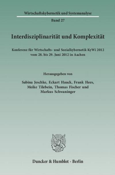 Interdisziplinarität und Komplexität