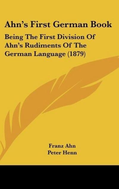 Ahn’s First German Book
