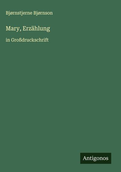 Mary, Erzählung