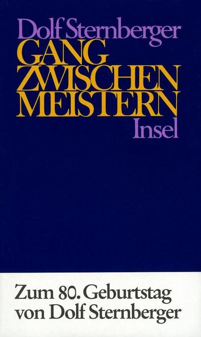 Schriften Gang zwischen Meistern