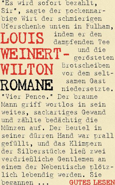 Louis Weinert-Wilton - Romane