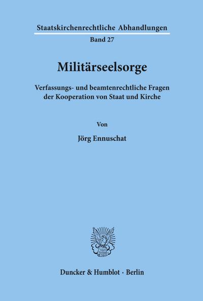 Militärseelsorge.