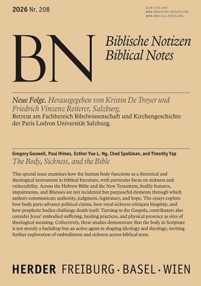 The Body, Sickness, and the Bible