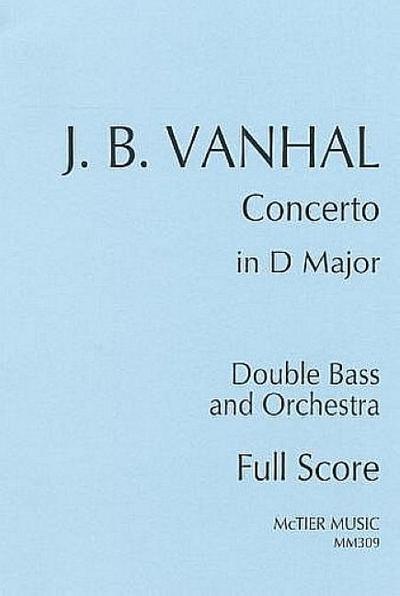 Concerto in D Majorfor double bass and orchestra