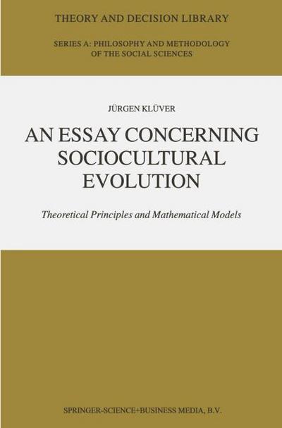 An Essay Concerning Sociocultural Evolution