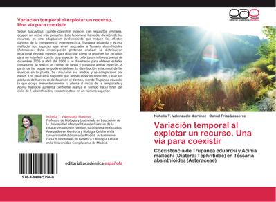 Variación temporal  al explotar un  recurso. Una vía para coexistir