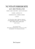 Nuntiatur des Ciriaco Rocci. Ausserordentliche Nun