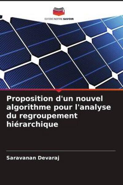 Proposition d’un nouvel algorithme pour l’analyse du regroupement hiérarchique