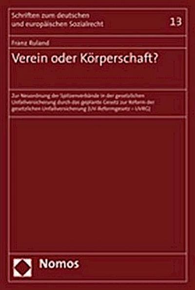 Verein oder Körperschaft?