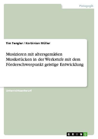 Musizieren mit altersgemäßen Musikstücken in der Werkstufe mit dem Förderschwerpunkt geistige Entwicklung