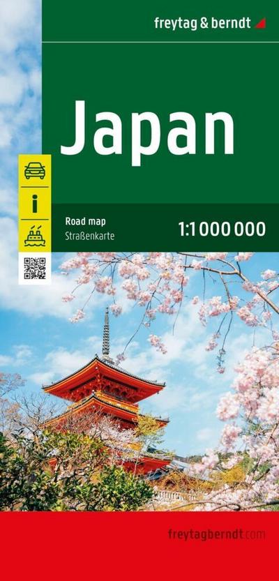 Japan, Straßenkarte 1:1.000.000, freytag & berndt