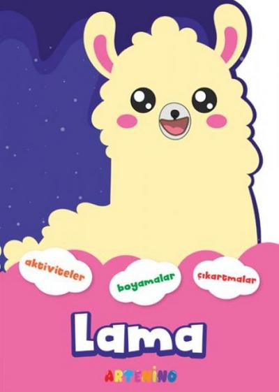 Sekilli Hayvanlar Serisi - Lama Aktivite Boyama Cikartma Kitabi