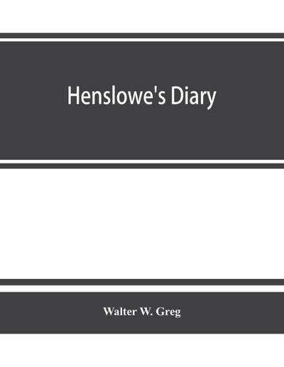 Henslowe’s diary