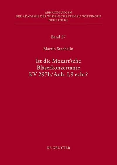 Ist die Mozart’sche Bläserkonzertente KV 297b/Anh.I,9 echt?