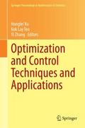 Optimization and Control Techniques and Applicatio