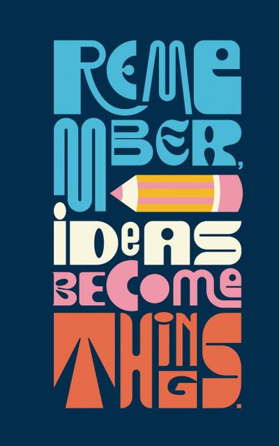 Write Now Journal: Remember, Ideas Become Things.