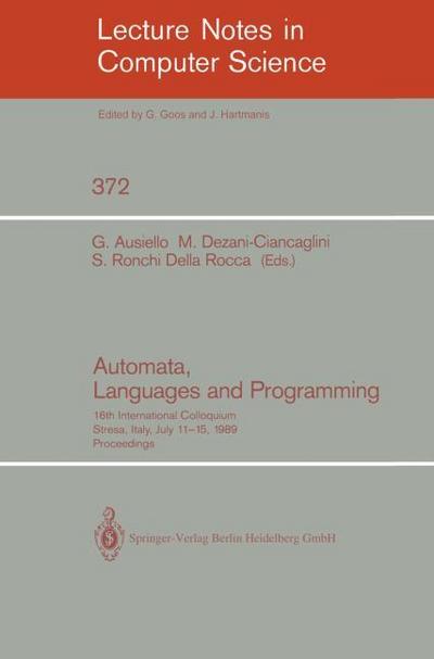 Automata, Languages and Programming
