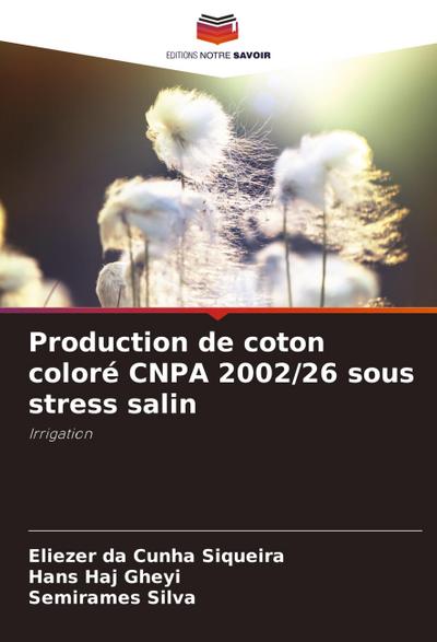 Production de coton coloré CNPA 2002/26 sous stress salin