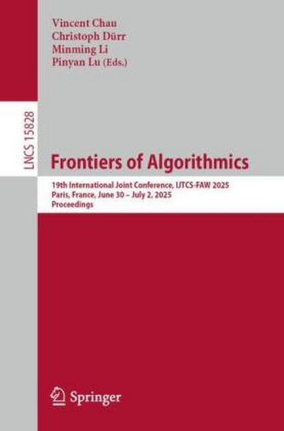 Frontiers of Algorithmics