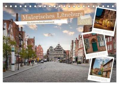 Malerisches Lüneburg (Tischkalender 2026 DIN A5 quer), CALVENDO Monatskalender