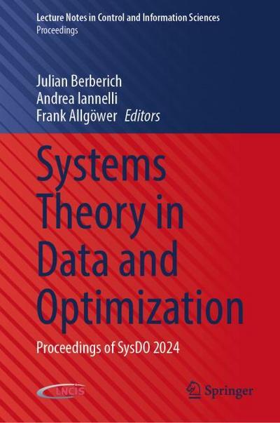 Systems Theory in Data and Optimization