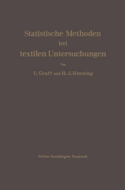 Statistische Methoden bei textilen Untersuchungen