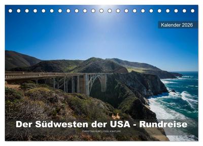 Der Südwesten der USA - Rundreise (Tischkalender 2026 DIN A5 quer), CALVENDO Monatskalender