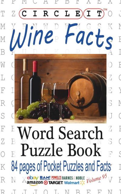 Circle It, Wine Facts, Word Search, Puzzle Book