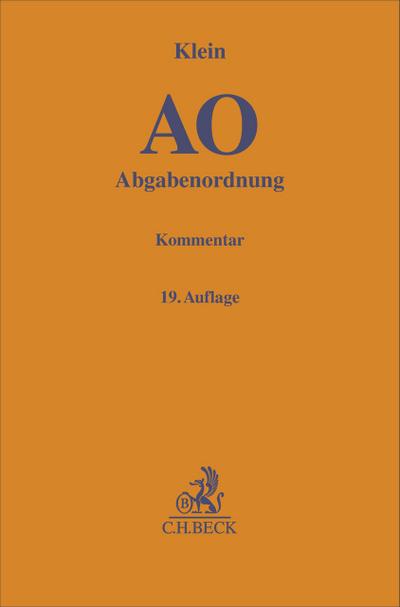 Abgabenordnung. AO
