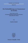 Die Nichtabführung von Umsatzsteuer als Straftat.