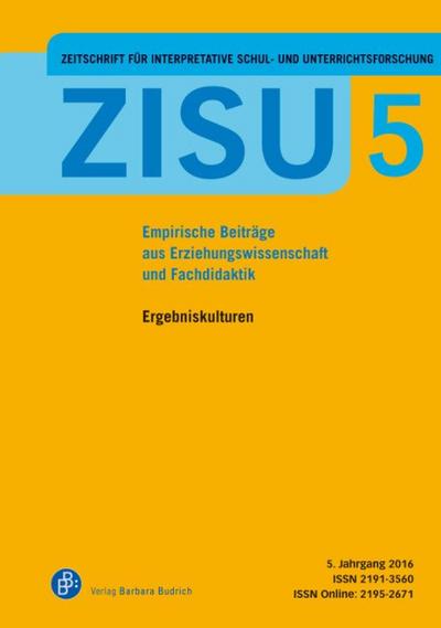 ZISU – Zeitschrift für interpretative Schul- und Unterrichtsforschung