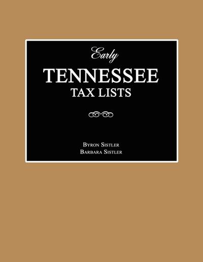 Early Tennessee Tax Lists